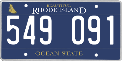 RI license plate 549091
