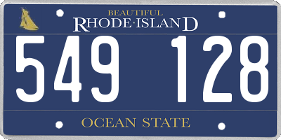 RI license plate 549128