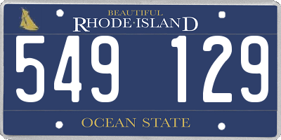 RI license plate 549129