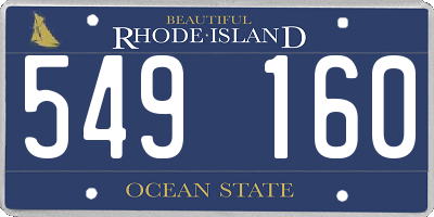 RI license plate 549160
