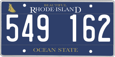 RI license plate 549162