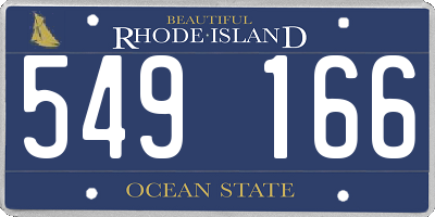 RI license plate 549166