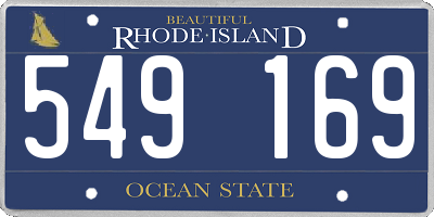 RI license plate 549169