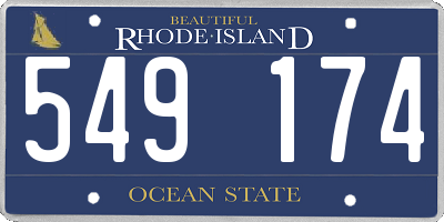 RI license plate 549174
