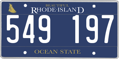 RI license plate 549197