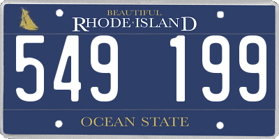 RI license plate 549199