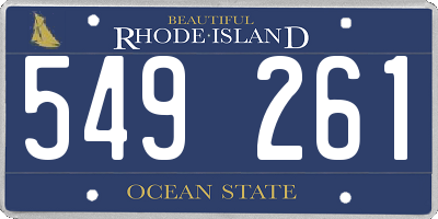 RI license plate 549261