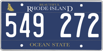 RI license plate 549272