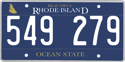 RI license plate 549279