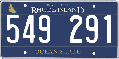 RI license plate 549291