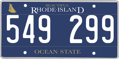 RI license plate 549299