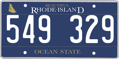 RI license plate 549329