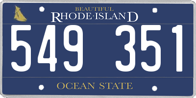RI license plate 549351