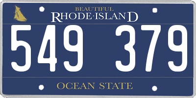 RI license plate 549379