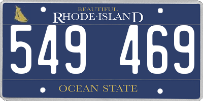 RI license plate 549469