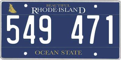 RI license plate 549471