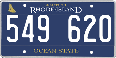 RI license plate 549620
