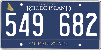 RI license plate 549682