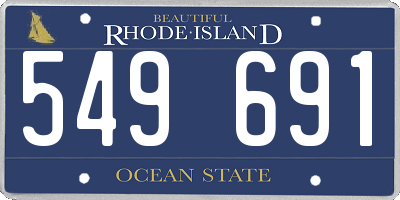 RI license plate 549691