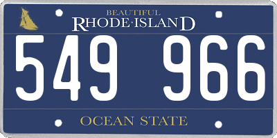 RI license plate 549966