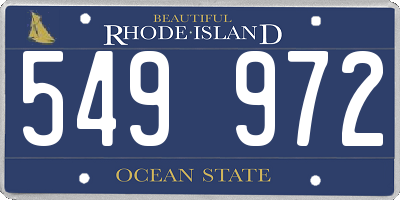 RI license plate 549972