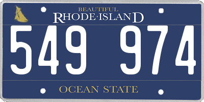 RI license plate 549974