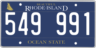 RI license plate 549991