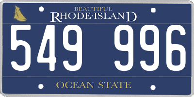 RI license plate 549996