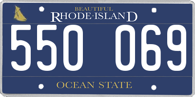 RI license plate 550069