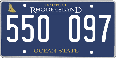 RI license plate 550097