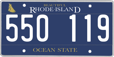 RI license plate 550119