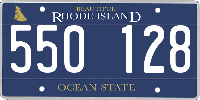 RI license plate 550128