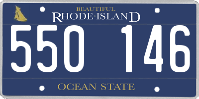 RI license plate 550146