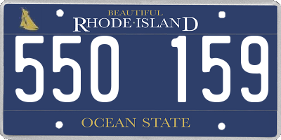 RI license plate 550159
