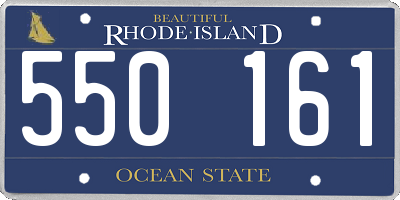 RI license plate 550161