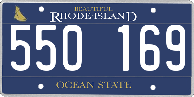 RI license plate 550169
