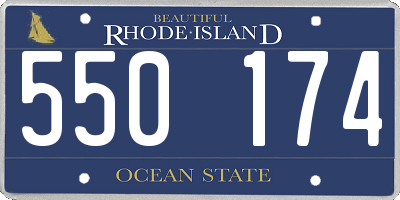 RI license plate 550174