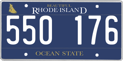 RI license plate 550176