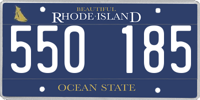 RI license plate 550185
