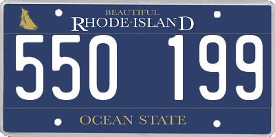 RI license plate 550199