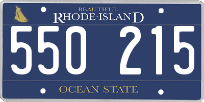 RI license plate 550215