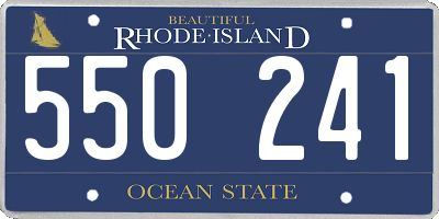 RI license plate 550241