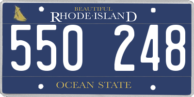 RI license plate 550248