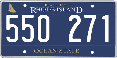 RI license plate 550271