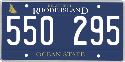 RI license plate 550295
