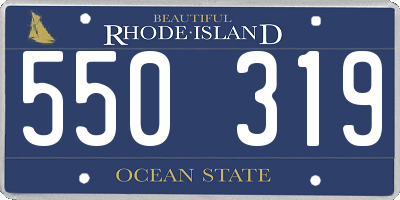 RI license plate 550319