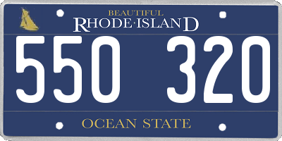 RI license plate 550320