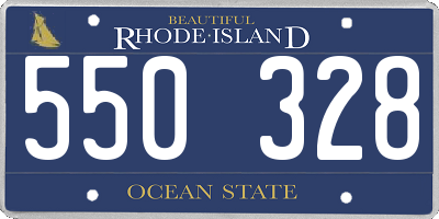 RI license plate 550328