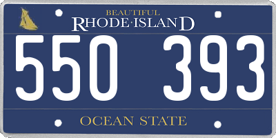 RI license plate 550393