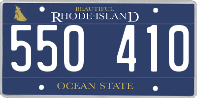 RI license plate 550410